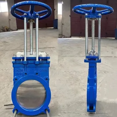 Zasuwa nożowa ręczna z żeliwa sferoidalnego